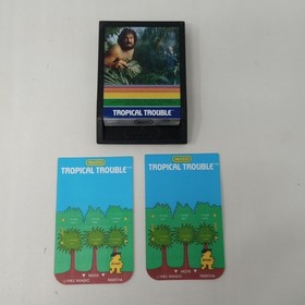 Tropical Trouble (Mattel Intellivision) Cartridge & Overlays