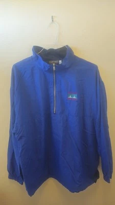 Vantage Size XL Blue Windbreaker Raincoat Jacket Lightweight Cisco logo - Image 1 of 4