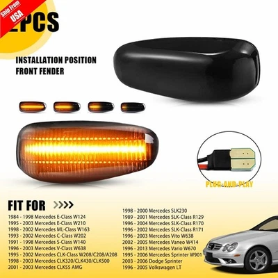 Pair Side Marker Light OE# A2108200921/A2108200421 for Mercedes-Benz CLK 320 - Image 1 of 4