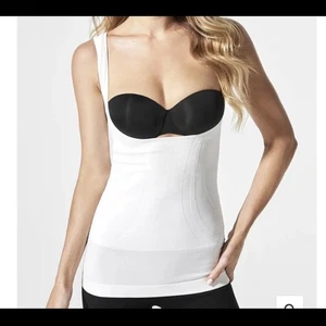 BLANQI NUEVO CON ETIQUETAS Maternidad Bajo Busto Soporte Vientre Tanque Blanco Mediano - Imagen 1 de 9