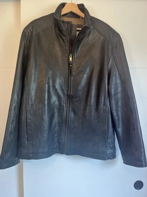 Marc New York Leather Jacket, Men’s XXL Black Biker/Formal Buttery Soft Jacket - Image 1 of 4