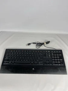 Logitech k740 Wired Illuminated Ultrathin Keyboard Y-UY95 (Used - Acceptable) - Picture 1 of 14