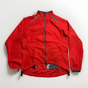 Nike Clima-Fit Red Cycling Running Windbreaker Jacket Reflective Rear Pocket M - Picture 1 of 14