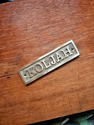 Custom Plaques Custom Name Personalized Brass Plaque - Handmade Brass Plaque, - Image 1 of 4