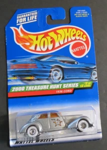 Hot Wheels 2000 Treasure Hunt 1936 Cord 3/12 Read Riders Whitewall - Picture 1 of 1