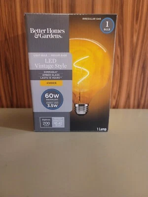 Better Homes And Garden LED Vintage Style Light Buld Medium Base - Image 1 of 4