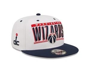 Washington Wizards New Era Retro Title White / Royal 9FIFTY Snap Back Hat - Picture 1 of 8