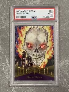 1995 Marvel Metal #59 Ghost Rider PSA 9 MINT - Picture 1 of 2