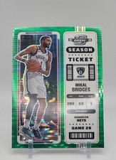 Mikal Bridges 2022-23 Panini Contenders Optic Green Pulsar #'d /25 Brooklyn Nets
