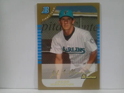 2005 Bowman Draft Gold Jacob Marceaux #BDP92 Rookie RC - Image 1 of 2