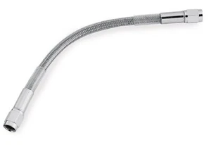 Twin Power 34 Inch Clear Coated Dot Stainless Steel Hose AN-3 | 035934 - Picture 1 of 3