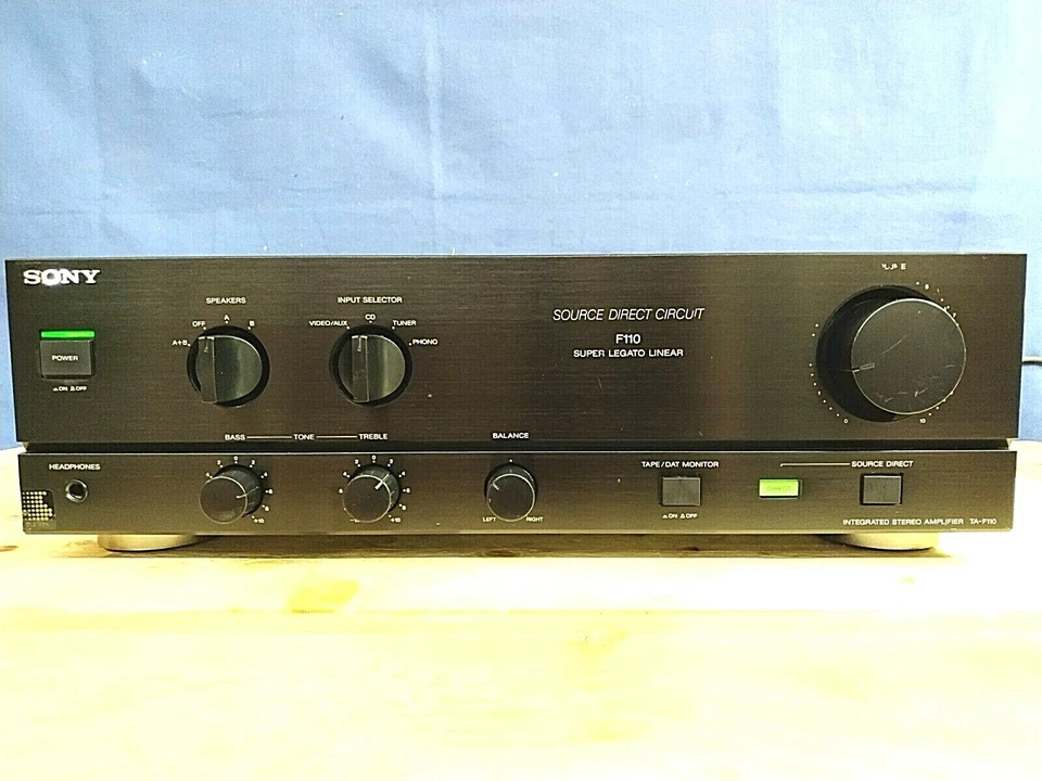 SONY F-110 AMPLIFICATORE VINTAGE 89s TOP CLASS INTEGRATED AMPLIFIER  - Immagine 1 di 4