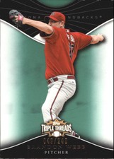 2009 Topps Triple Threads Emerald Baseball Card #23 Brandon Webb/240