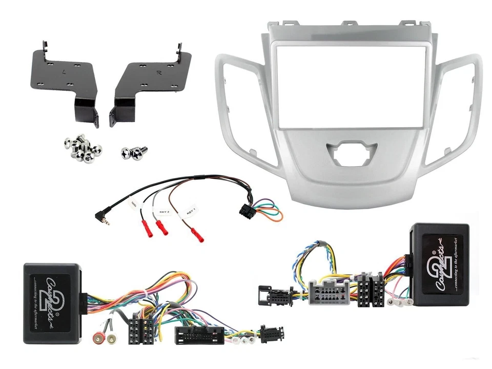 Connects2 CTKFD28 Complete Silver Double din fitting kit Ford Fiesta 2008-2012 - Image 1 of 1