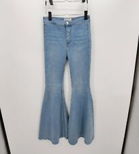 Free People Just Float on Flare Bell Bottom Jeans Size 25 X 33 Light Wash Denim