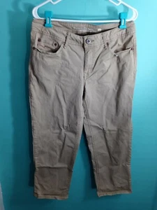 Faded Glory Ladies Size 12 Beige Five Pocket Capri - Picture 1 of 5