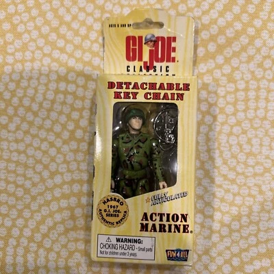 Llavero figura marina de acción colección clásica GI Joe 1998 vintage sellado nuevo en caja Foto 1 de 4