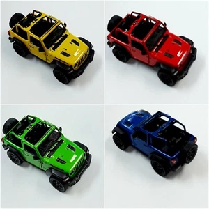 1:34 Jeep Wrangler Rubicon SUV Diecast Model Camo Car Pull Back Toy Collectable - Picture 1 of 10