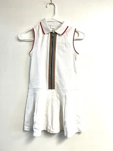 Burberry L97303 Kids White Martina Dress Size 8Y - Picture 1 of 11