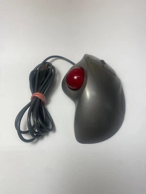 LOGITECH T-BB18 TrackMan Wheel Marble Mouse USB Corded Trackball Ball *Tested* - Image 1 of 4