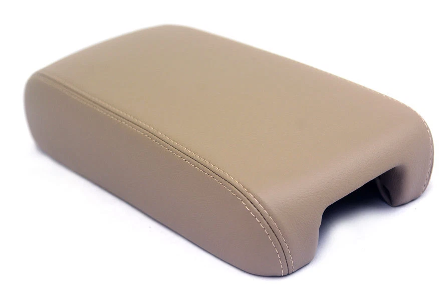 Se adapta a 98-04 Cadillac Seville reposabrazos de cuero sintético cubierta de consola central beige Foto 1 de 2