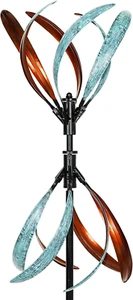 Wind Spinner Metal Large Stake Sculpture Outdoor Garden Yard Lawn Art Decoration - Picture 1 of 6