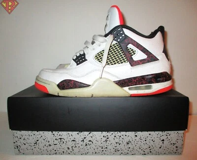 Nike Air Jordan 4 Retro Pale Citron Bright Crimson Para Hombre Talla 8.5 308497-116 2019 Foto 1 de 4