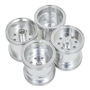 Aluminum Rim Set for Tamiya WR-02 G6-01 WR-02G 2WD RC Off Road Car Parts - Picture 1 of 6