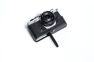 Real Leather Half Camera Case Bag Cover for Olympus OM-3 OM3 Digital Camera - Picture 1 of 39