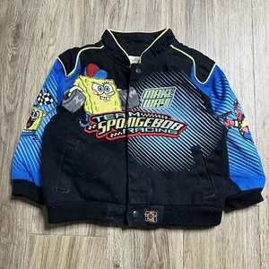 Vintage Womens Spongebob Jeff Hamilton JH Racing Jacket YS 4T - Picture 1 of 9