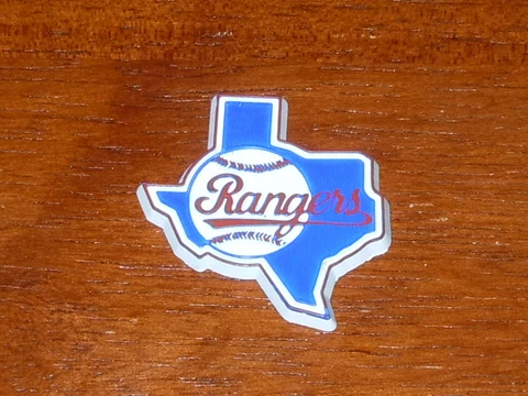 TEXAS RANGERS Vintage Old MLB RUBBER Baseball FRIDGE MAGNET Standings Board Cover