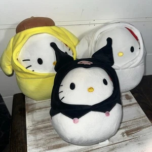 Squishmallows Sanrio Hello Kitty as Cinnamoroll Plush 8” Pompompurin Kuromi NWT - Picture 1 of 5