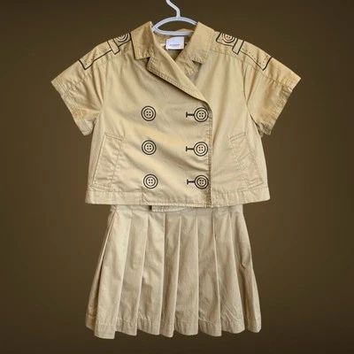 Conjunto CHAQUETA + VESTIDO Burberry Niñas Algodón Beige Talla 10 años Foto 1 de 4