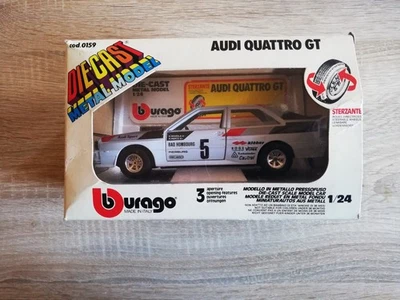 Bburago AUDI QUATTRO GT 1/24 Metal Model  NUOVA SCATOLA ORIGINALE - Immagine 1 di 3