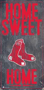 Boston Red Sox Sign Wood 6x12 Home Sweet Home Design - Picture 1 of 1