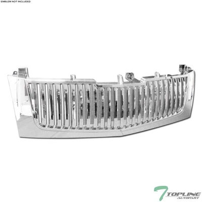 Topline For 2002-2006 Cadillac Escalade Vertical Front Bumper Grille - Chrome - Image 1 of 4
