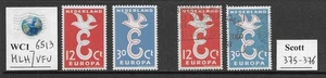 WC1_6513. PAÍSES BAJOS. Juego EUROPA 1958. Scott 375-376. MLH y usado - Imagen 1 de 1