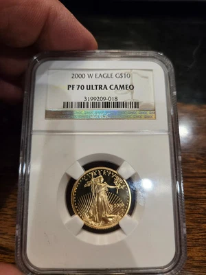 2000 W EAGLE $10 GOLD COIN PF70 PROOF - Image 1 of 2