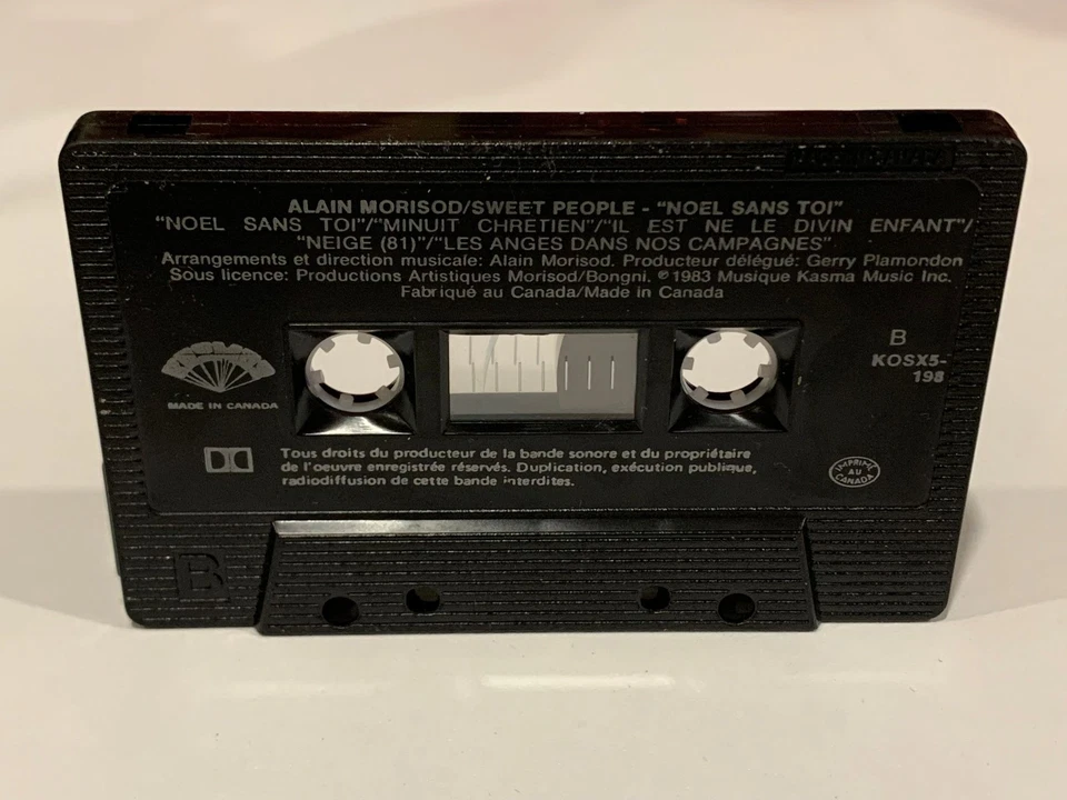 Alain Morisod Sweet People Noel Sans Toi Cassette Tape 1983 French Holiday - Image 1 of 2