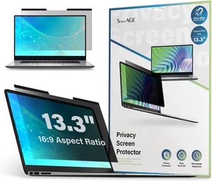13.3 Inch 16:9 Magnetic Laptop Privacy Screen Filter Protector - Anti Scratch - Picture 1 of 4