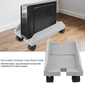 ㄧRemovable Computer Case Stand Holder Bracket Desktop Mainframe Storage Rack - Picture 1 of 15