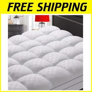 Washable Queen Mattress Topper with 8-2 Inch Pocket - Picture 1 of 9