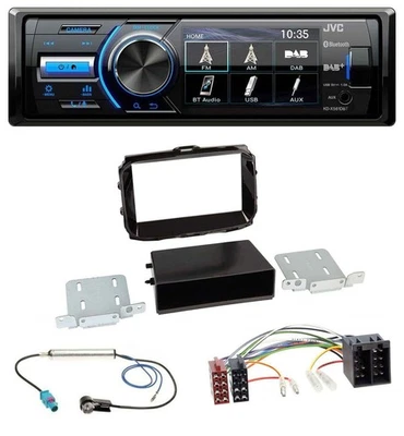 JVC Bluetooth MP3 USB DAB Autoradio für Alfa Giulietta ab 2013 ISO piano-schwarz - Bild 1 von 4