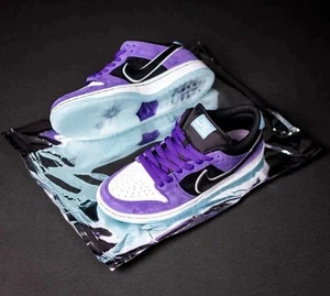 Nike SB Dunk Low Pro x Hayley Wilson Black and Court Purple UK 9.5 US 10.5✅ - Picture 1 of 5