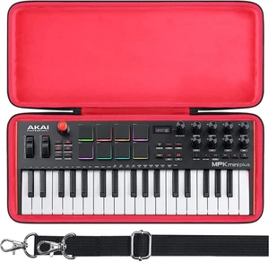 co2CREA Hard Case for AKAI MPK Mini Plus 37-Key MIDI Keyboard – Case Only, Black - Picture 1 of 12