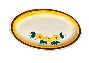 Vintage VermonWare Brown Eyed Susan Oval Plate - Picture 1 of 7