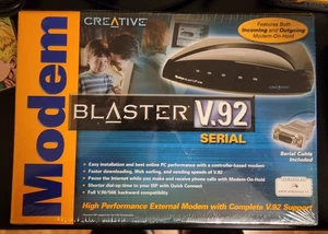 Creative Blaster V.92/V.90 56k Serial Modem - BRAND NEW! - Picture 1 of 4