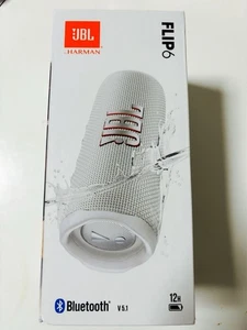 JBL Flip 6 Portable Bluetooth Speaker Waterproof IP67 White Outdoor Deep Bass - Picture 1 of 11