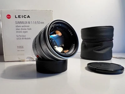 Leica M 1.4/50mm Summilux, silbern verchromt,  pre ASPH, 6-Bit, Leica Service - Bild 1 von 4