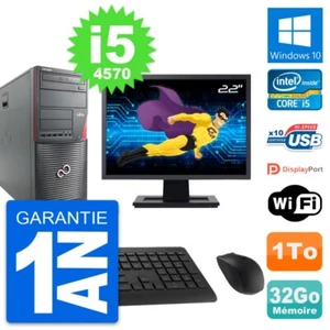 PC tour Fujitsu W530 Bildschirm 22 " Intel i5-4570 RAM 32Go Disc 1To Windows 10 - Bild 1 von 8
